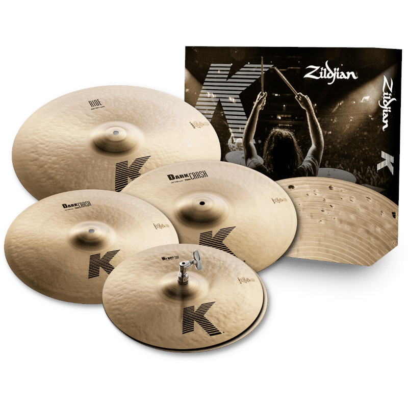 Pack cymbales Zildjian série K Dark Set