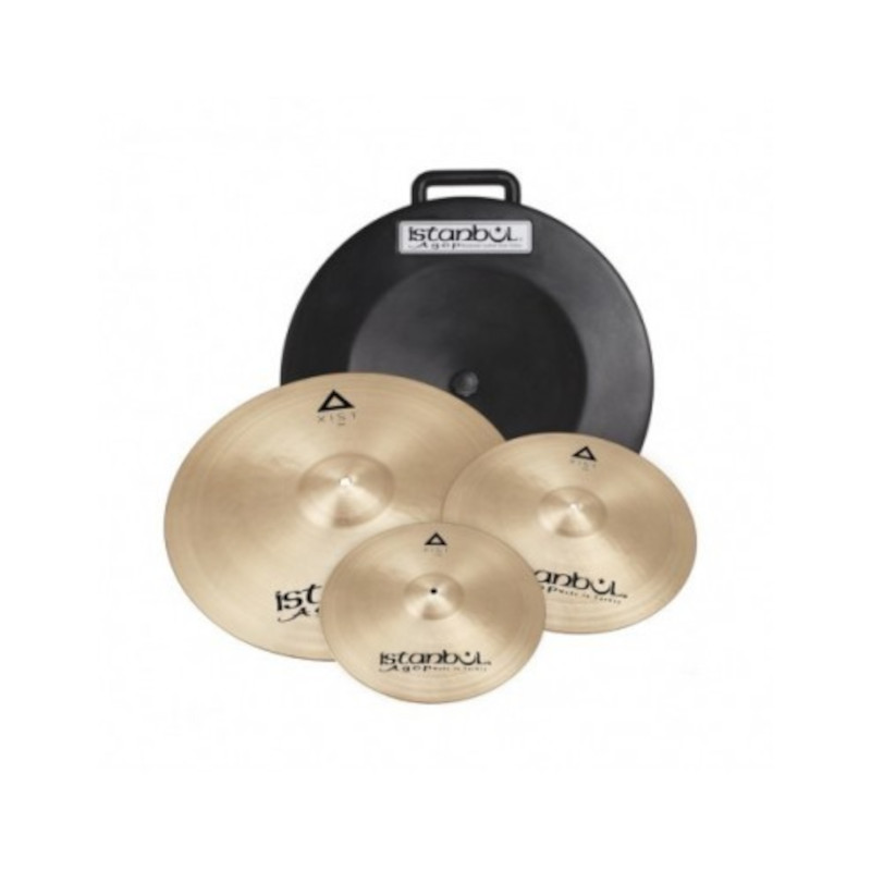 Pack cymbales Istanbul XIST Briallant 14\"-16\"-20\" + Housse